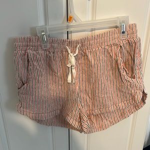 Pink striped Billabong shorts